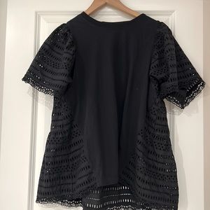 Sea by NYC - puff sleeved, eyelet detailed blouse